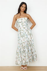 Cottage Living Maxi Dress Green
