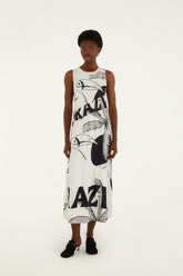 Come To Brasil Organic Cotton Patch Midi Dress