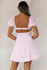Strawberry Smoothie Mini Dress Pink