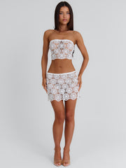 Amie Mini Skirt White