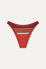 Dove Striped Bikini Bottom - Sandstone