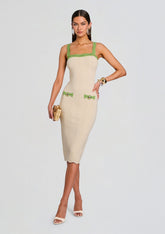 Kins Metallic Rib Knit Dress