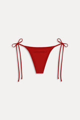 x JENNIE Mackenzie Beaded Bikini Bottom - Classic Red