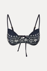 Magnolia Skimpy Bikini Top - Malibu Blue