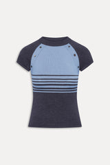 Shore Knit Shirt - Stone Stripe