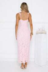 Daydreaming Light Embroidered Maxi Dress Pink