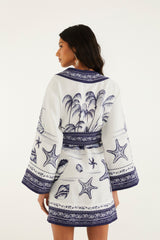 Off-White Coast Scarf Mini Dress