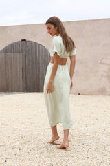 Wonderstruck Thoughts Maxi Dress Green