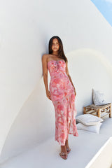 Majorca Strapless Midi Pink