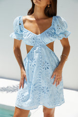 Warm Wishes Mini Dress Blue