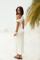 One For You Off Shoulder Maxi Dress Cream