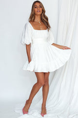 Moonstone Dress White