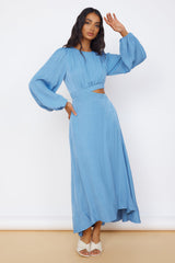 Up All Night Maxi Dress Blue