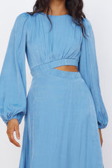 Up All Night Maxi Dress Blue
