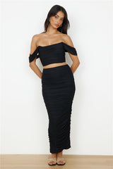 Dance Darling Maxi Skirt Black