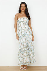 Cottage Living Maxi Dress Green