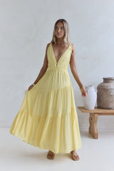 Pure Delights Maxi Dress Yellow
