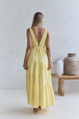Pure Delights Maxi Dress Yellow