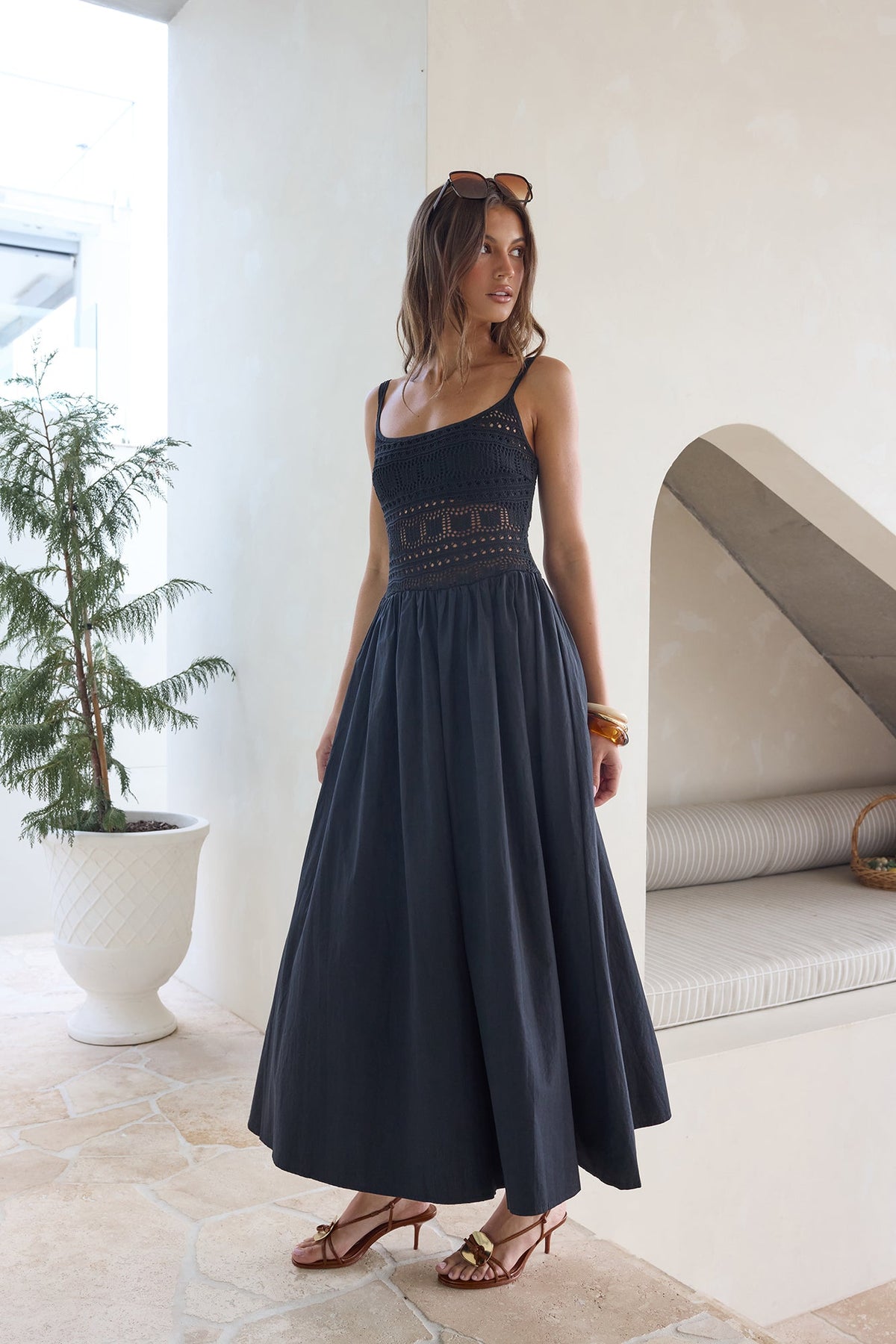 Heat Wave Maxi Dress Black