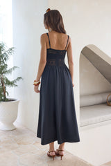 Heat Wave Maxi Dress Black