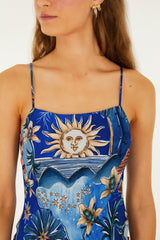 Blue Mystical  Maxi Dress
