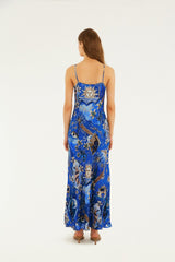 Blue Mystical  Maxi Dress