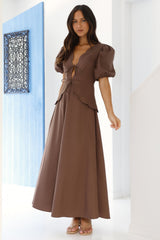 Dreamy Escape Maxi Dress Brown