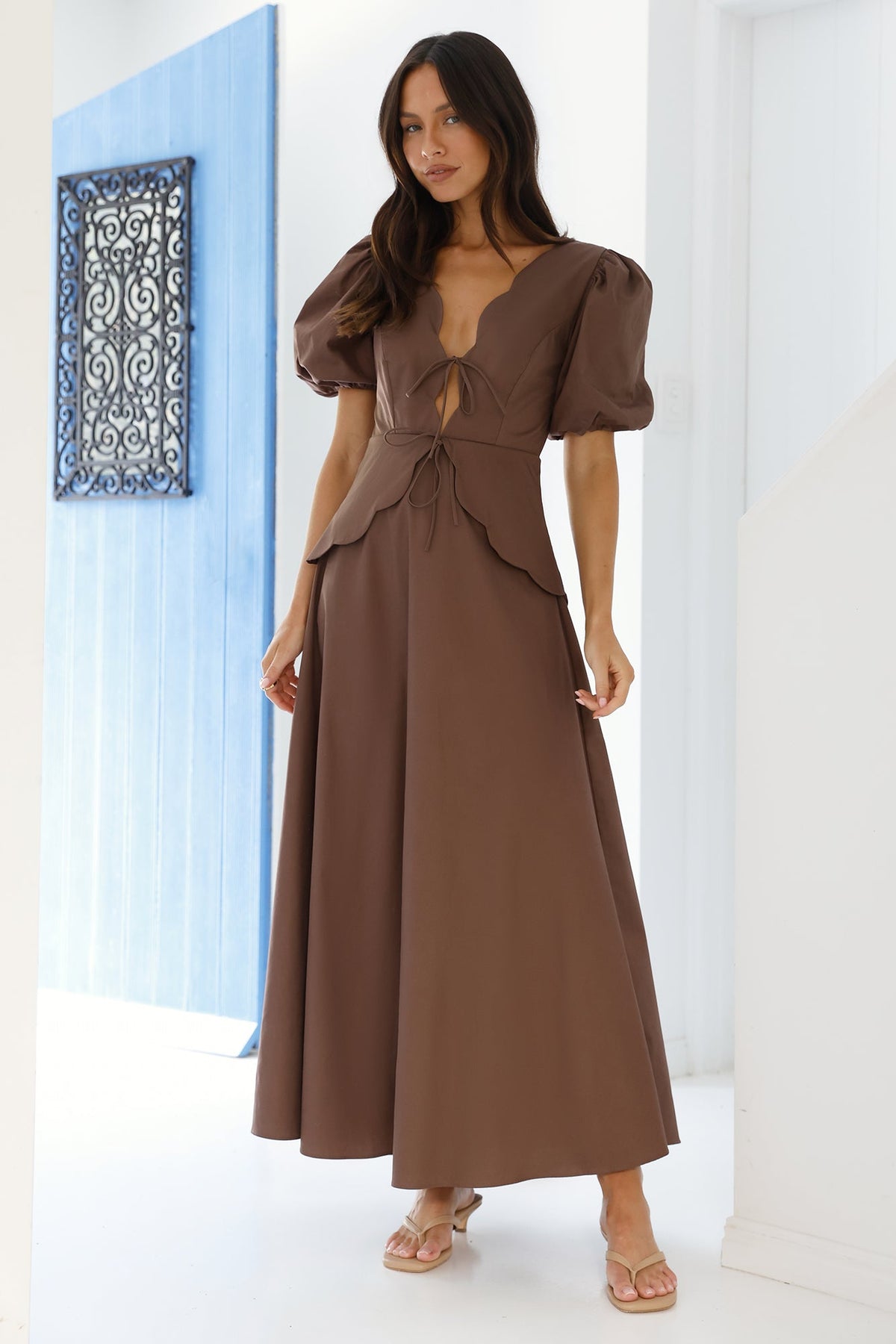 Dreamy Escape Maxi Dress Brown