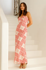 Turning Point Maxi Dress Red