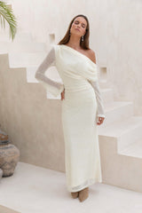 Cool Daze Long Sleeve Knit Maxi Dress Butter