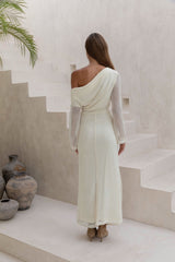 Cool Daze Long Sleeve Knit Maxi Dress Butter