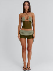 Aubri Shorts Khaki
