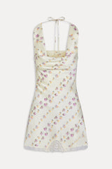 Chloe Silk Mini Dress - Chateau Floral