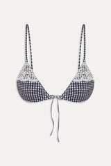 Elena Micro Cotton Bikini Top - Midnight Wishes