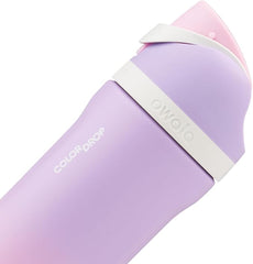 Owala FreeSip Bouteille d'eau en acier inoxydable avec botte de protection – Lavande Soul Sister Edition
