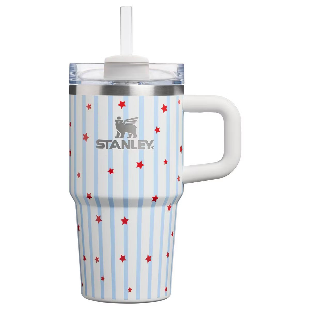 Stanley 20 oz Stainless Steel H2.0 FlowState Quencher Tumbler Blue Starry Stripes