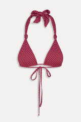 Kealy Polka Dot Bikini Top - Tuscany