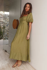Without A Care Maxi Dress Green