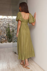 Without A Care Maxi Dress Green