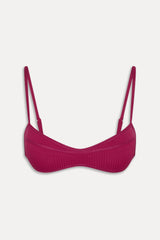 Lane Skimpy Bandeau Bikini Top - Vino