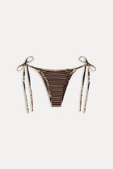 Mackenzie Reversible String Bikini Bottom - Saddle Up