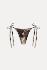 Mackenzie Reversible String Bikini Bottom - Saddle Up