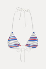 Nick Striped Triangle Bikini Top - St. Tropez Stripe
