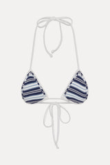 x JENNIE Nick Knit Bikini Top - Arctic Stripe