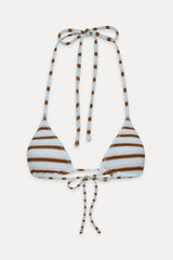 Nick Triangle Striped Bikini Top - Verona Stripe