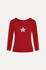 x JENNIE Venus Cotton Top - Roses