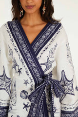 Off-White Coast Scarf  Mini Dress